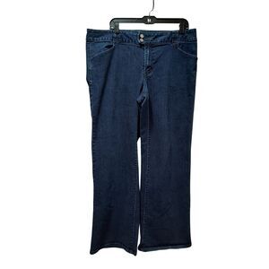 Lane Bryant Denim Trouser Jeans Women’s 18 Blue Stretch 36x30